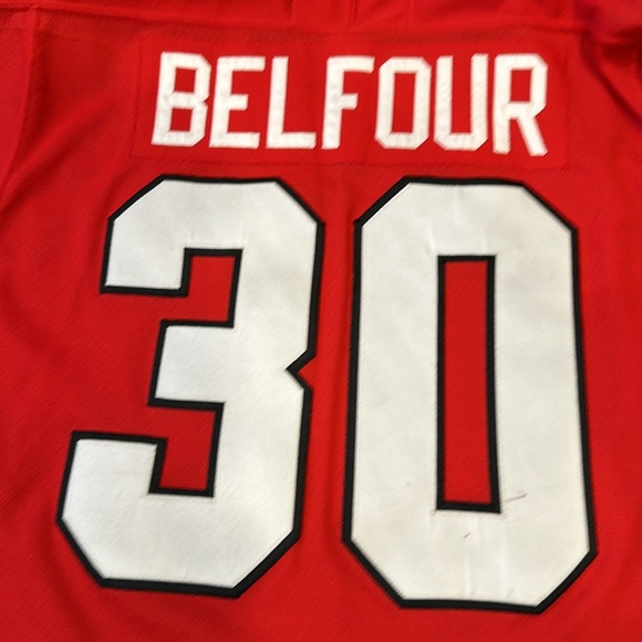 Vintage Chicago Blackhawks Ed Belfour CCM Hockey Jersey Size M - Picture 4 of 10